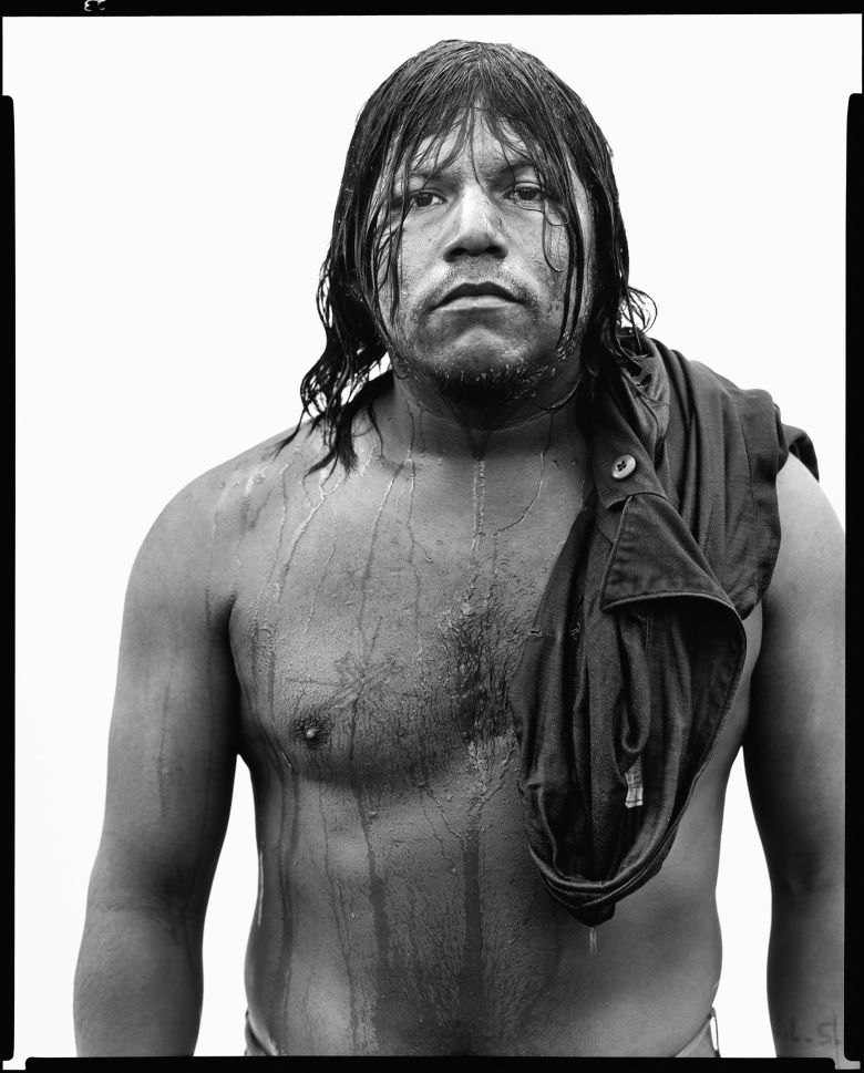 Unidentified migrant worker, Eagle Pass, Texas, December 10, 1979.