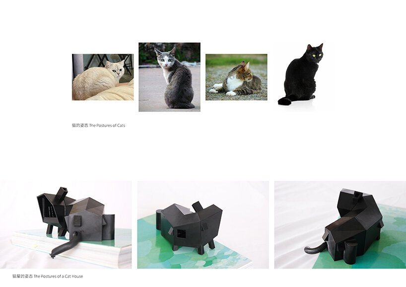 Cats and Cat House Model | images courtesy of JumpingHouseLab