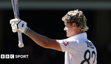 Beehive of Jacob Bethell's first 100 runs