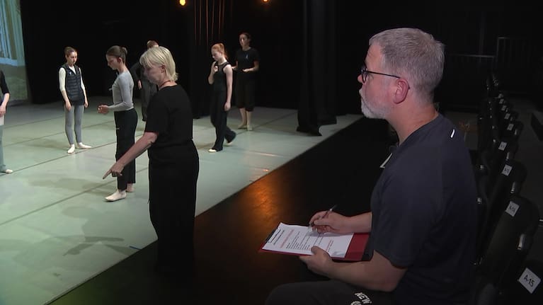 Behan on the sidelines at Gilberd's ballet school in Christchurch.