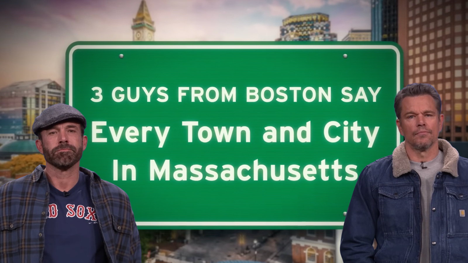 Ben Affleck and Matt Damon on how to pronounce every town name in Massachusetts