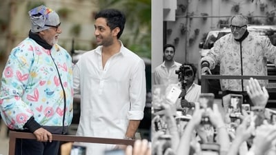 Amitabh Bachchan and grandson Agastya Nanda