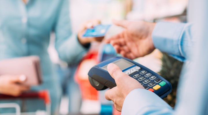 card payment at store