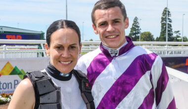 Kylie Williams and her son Logan Bates will reunite at Ellerslie on Saturday.  Photo: Race Images South