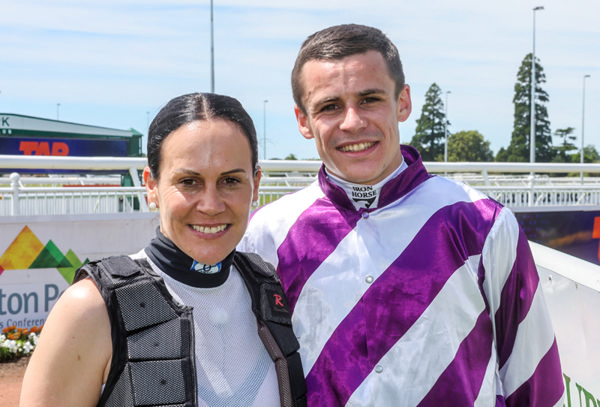 Kylie Williams and her son Logan Bates will reunite at Ellerslie on Saturday.  Photo: Race Images South