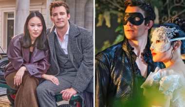 Bridgerton's Yerin Ha and Luke Thompson