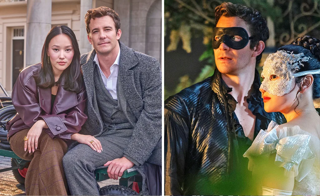 Bridgerton's Yerin Ha and Luke Thompson