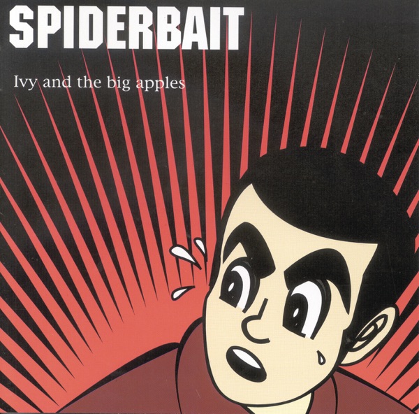 Cartoon-style man with sweat drop against red rays, album title and band name in bold text.