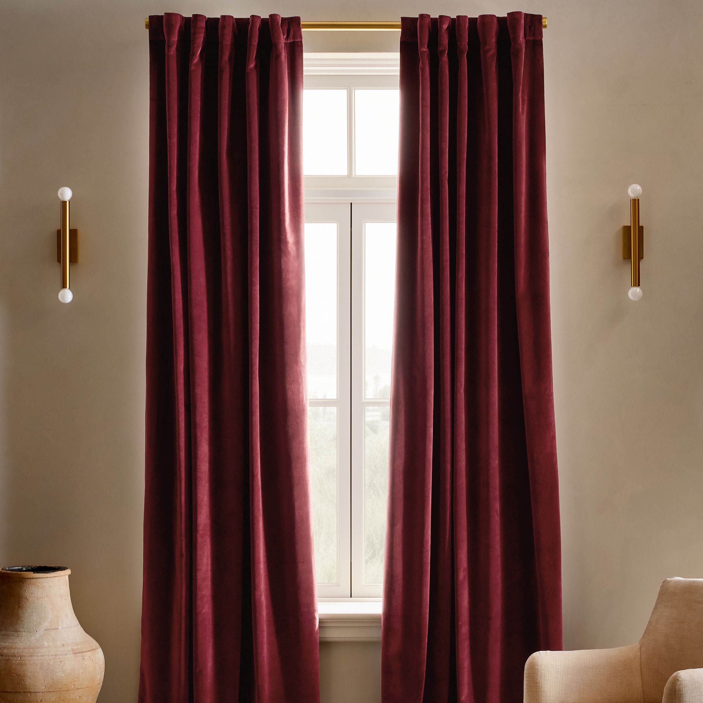 Cotton Velvet Curtain