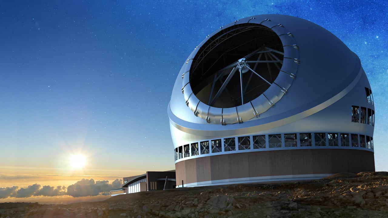 Artist's conception of the TMT. Credit - TMT International Observatory