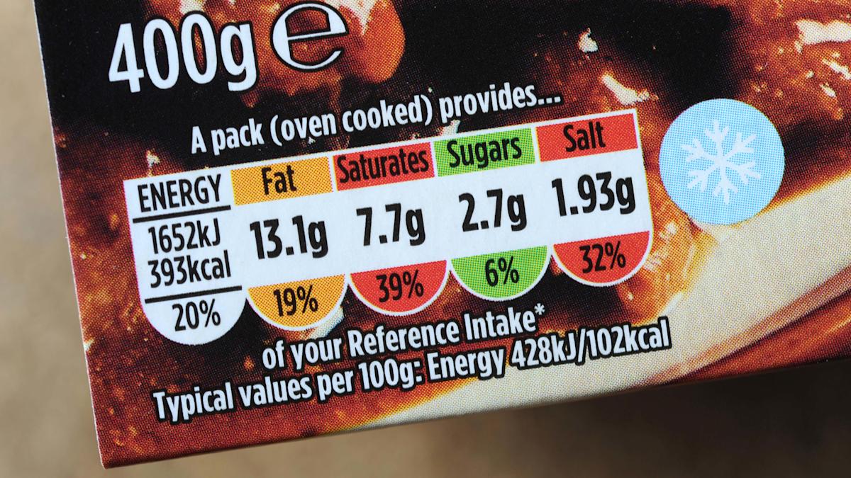 Government urged to make nutrition labels on front of food packaging mandatory
