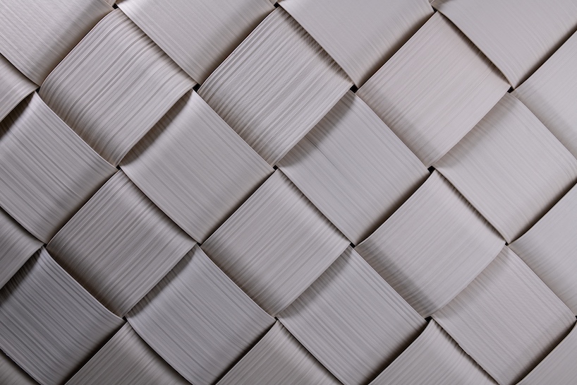 modular 3D printed facade wraps workspace in japan like knit textile