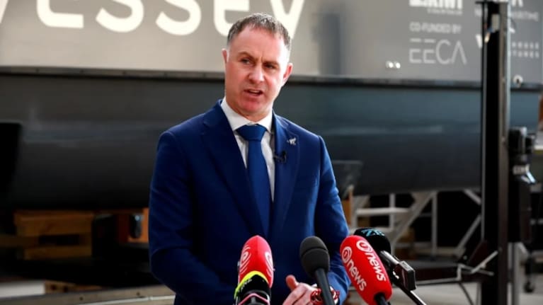 Climate Change Minister Simon Watts. Photo: RNZ / Nick Monro