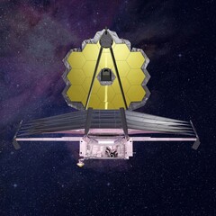 An image of the James Webb Space Telescope (Image source: NASA)