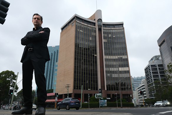 Architect Paul Georgiades at the Chatswood tower.