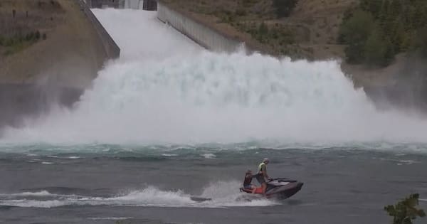 Meridian unleashes water at all five Waitaki hydro lakes