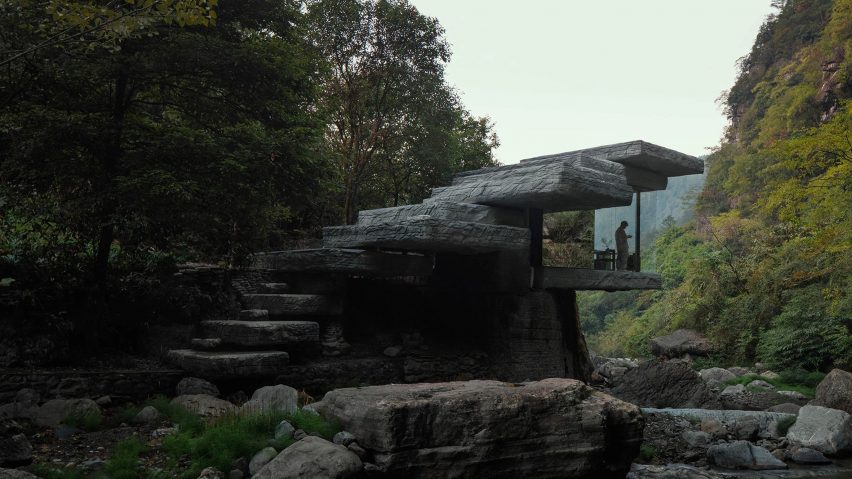 Imitation rock pavilion China DoDesign