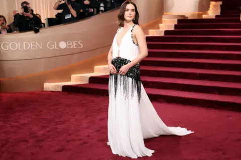 Getty Images Zoey Deutch attends the 83rd annual Golden Globe Awards at The Beverly Hilton on January 11, 2026 in Beverly Hills, California. 