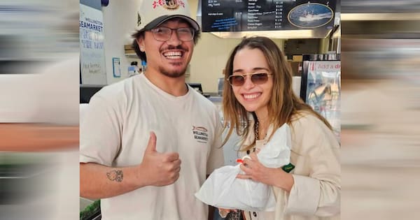 Emilia Clarke spotted at Wellington Seamarket