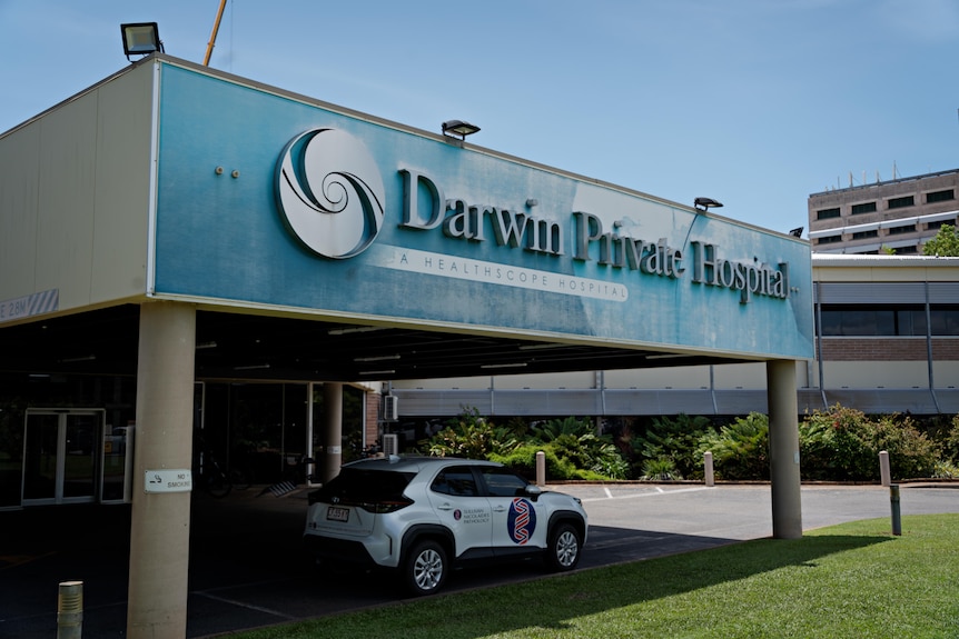 The facade of the Darwin Private Hospital