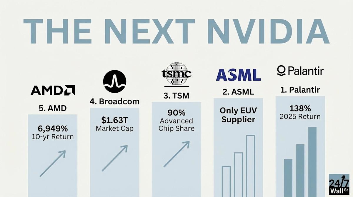 5 AI Stocks That Could Replicate NVIDIA’s Decade of Dominance
