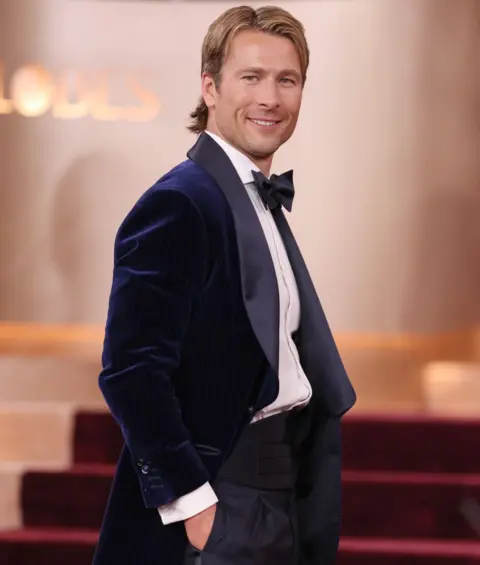 Getty Images US actor Glen Powell attends the 83rd annual Golden Globe Awards at the Beverly Hilton hotel in Beverly Hills, California, on January 11, 2026. 