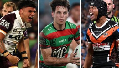 Every club’s predicted breakout star for 2026 season, best young players, Benjamin Te Kura Broncos, Ashton Ward, Rabbitohs Heamasi Makasini Tigers