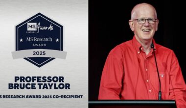 Tasmanian neurologist Professor Bruce Taylor honoured with 2025 MS Research Award from MS Australia
