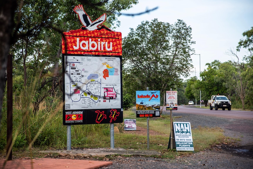 The sign of the Jabiru sign. 