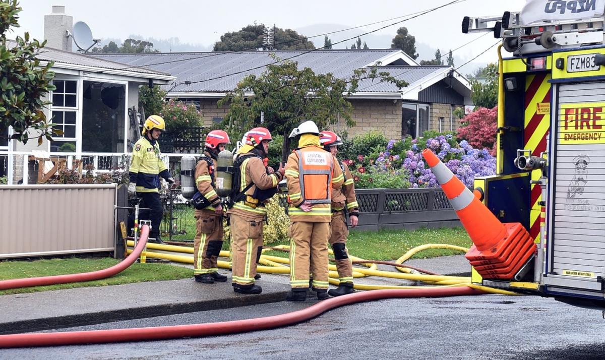 Crews attend 'well ablaze' house fire in Mosgiel