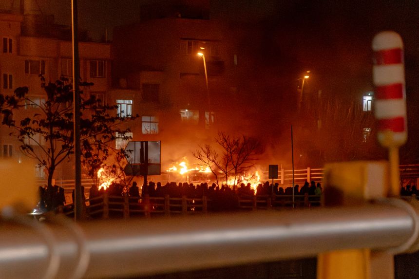 Protesters gather in the Iranian capital of Tehran on Friday amid widespread anti-regime demonstrations.