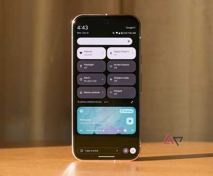 The Quick Settings panel in Android 15.
