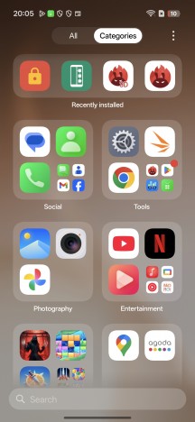 App categories - Oppo Reno15 Pro (mini) review