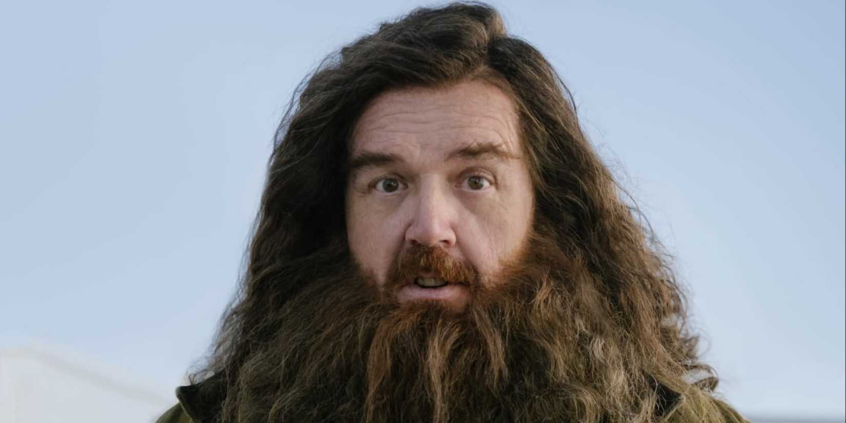 Nick Frost promo image as Hagrid on Harry Potter
