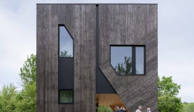 Forma lifts Hudson Valley cedar-clad cubic house on angled legs