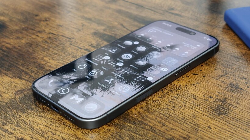 iPhone 17 on a table