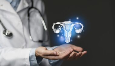 Reproductive system issues medical concept. Photo of female doctor, empty space.