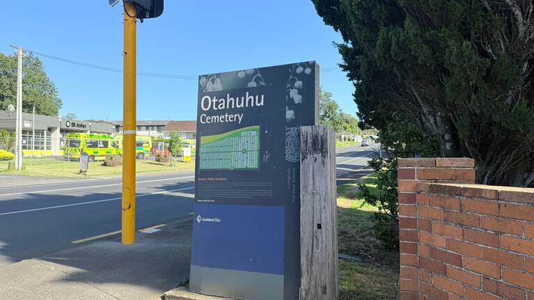 Illegal dumping at the Ōtāhuhu Cemetery over the weekend.