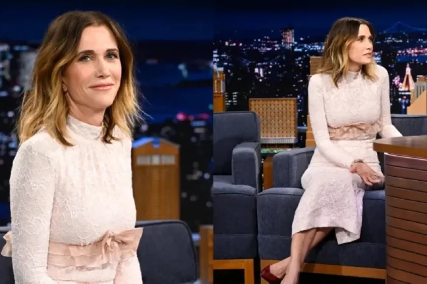 Kristen Wiig Dazzles in Alessandra Rich on ‘Jimmy Fallon’