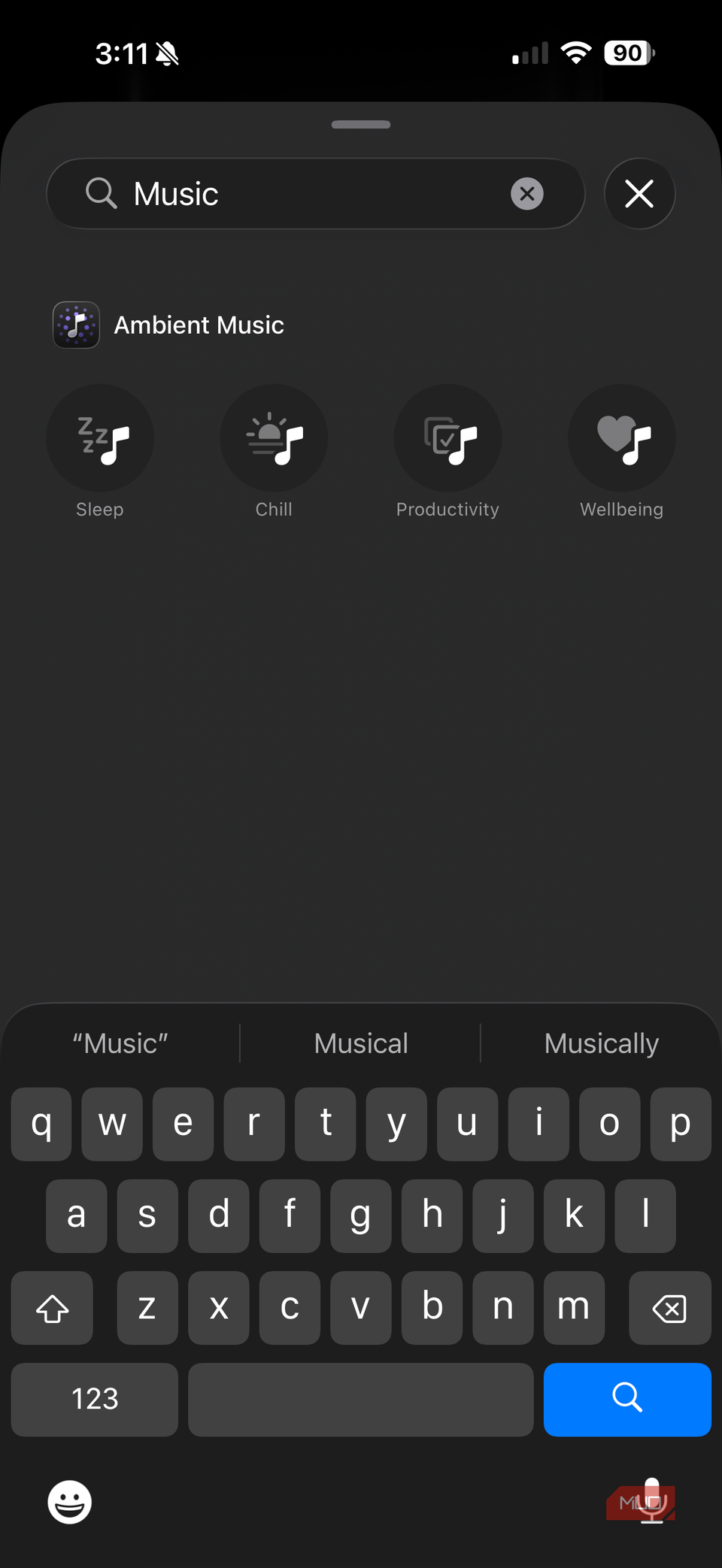 iphone action button music settings