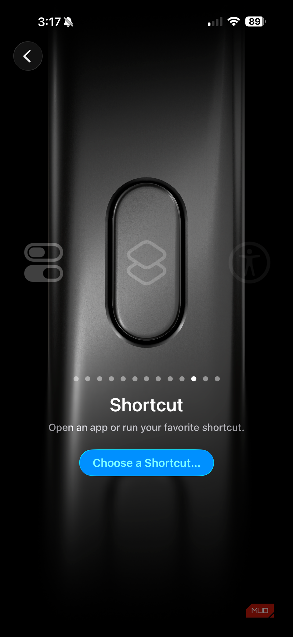 iphone action button shortcut setting