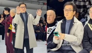 Jackie Chan's 1st Time At Milan Fashion Week Has Fans Amused — “[He Looks Like] An Uncle Who Accidentally Wandered Into A Fashion Show”