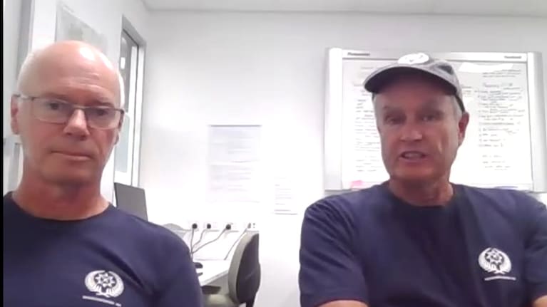 Roger Nelson (left) and Phil Muldoon.