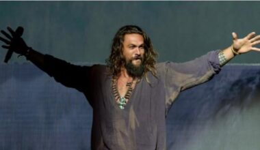 Jason Momoa reacts as his first look as 'Lobo' finally comes out