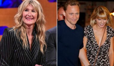 Taylor Swift’s Pal Laura Dern Tells Swiftie Story in Front of Ex Tom Hiddleston