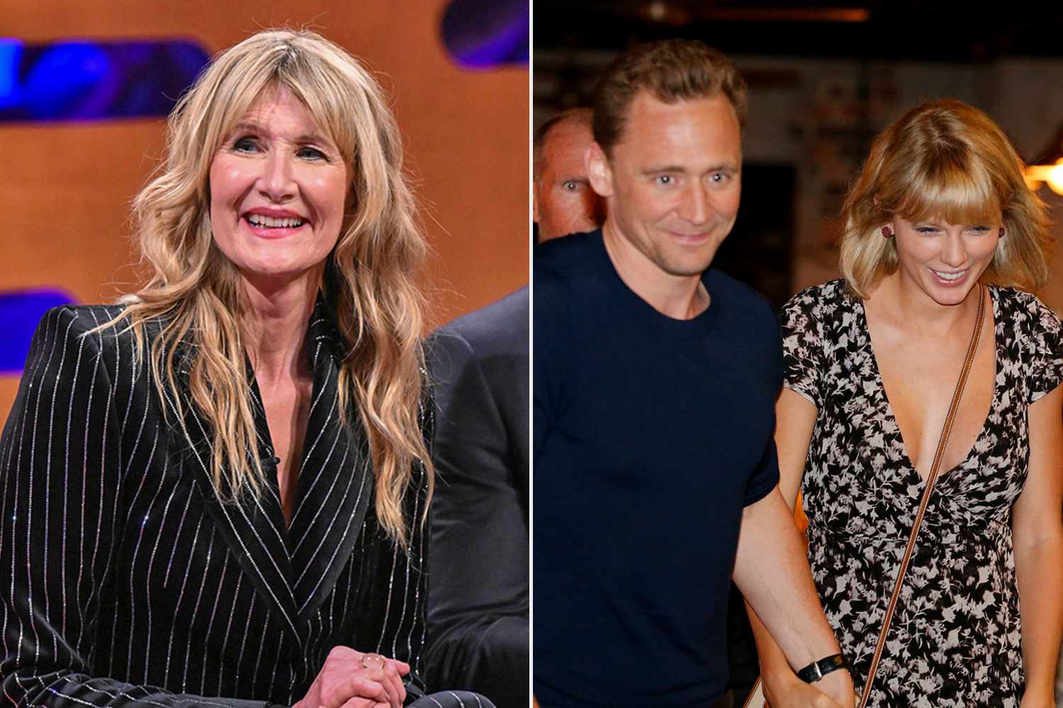 Taylor Swift’s Pal Laura Dern Tells Swiftie Story in Front of Ex Tom Hiddleston