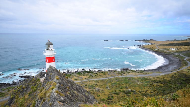 Cape Palliser lighthouse.