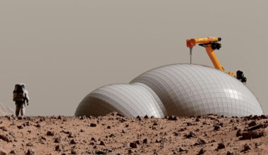 Origami-style Mars base that deploys 'with one pull of a string' with NO tools could house humans visiting red planet