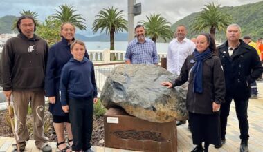 Sacred stone marks official reopening of Picton's London Quay