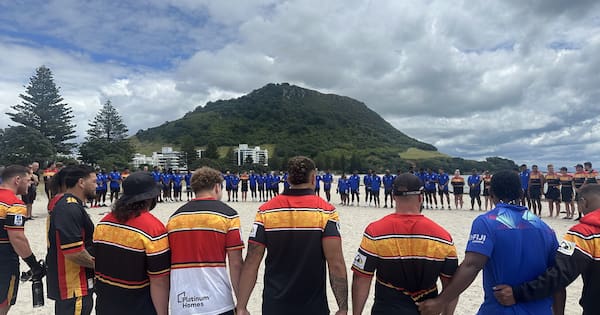 Chiefs and Drua players pay respects at Mt Maunganui tragedy